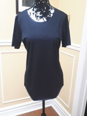 Classic Black Women's Scoop Neck Top